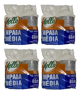 FOLHA ALUMINIO EMPADA RED MEDIA 80ML C/100