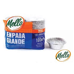 FOLHA ALUMINIO EMPADA RED GRANDE 100ML C/100