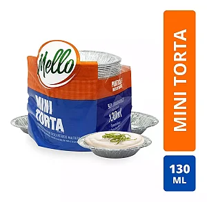 FOLHA ALUMINIO MINI TORTA RED GRANDE 130ML C/50