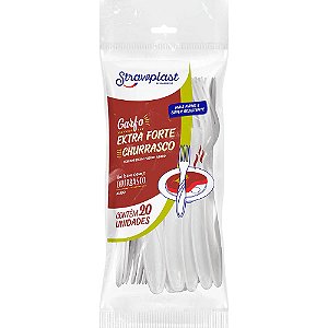 GARFO EXTRA FORTE CHURRASCO BRANCO C/20