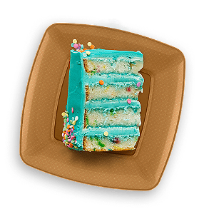 PRATO ACRILICO QUADRADO 15CM DOURADO C/10