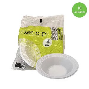 PRATO 15 FUNDO KEROCOPO BRANCO C/10