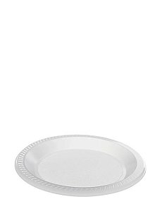 PRATO 21CM RASO BRANCO PACOTE C/10