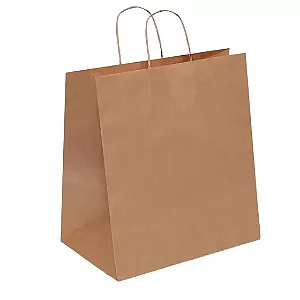 SACOLA PAPEL KRAFT G 33X31 C/10