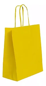 SACOLA PAPEL AMARELA M 25X31 C/10