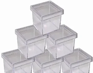 CAIXA ACRILICA 6X6 PACOTE COM 10 UNIDADES