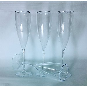 TACA CHAMPAGNE TRANSPARENTE 180ML