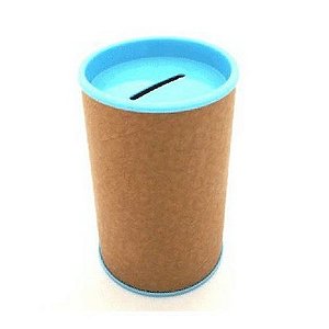 COFRINHO PAPELAO TAMPA AZUL BEBE C/10 UNIDADES