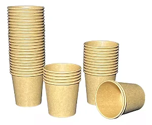 COPO TERMICO DE PAPEL KRAFT 180ML C/25 UND