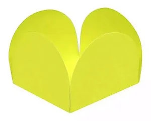FORMA 4 PETALAS AMARELO NEON C/50 UND