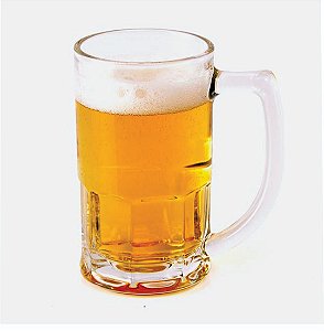CANECA VIDRO CHOPP 340ML LINHA JADE