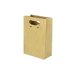SACOLA PAPEL KRAFT BOCA DE PALHACO 17,5 X 8,5 X 26 C/10