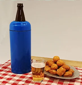 PORTA GARRAFA AZUL 600ML