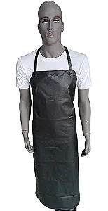 AVENTAL MULTIUSO PRETO 120X70CM PVC