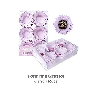 FORMA P/ DOCES GIRASSOL CANDY ROSA BB 40 UN