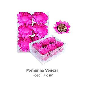 FORMA P/ DOCES VENEZA ROSA FUCSIA 40 UN