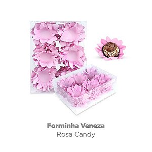 FORMA P/ DOCES VENEZA CANDY ROSA 40 UN