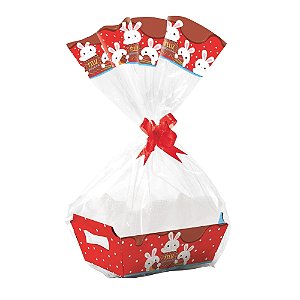 KIT CESTA FLOQUINHOS PASCOA MG 27x18x9 UND