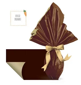 ENVELOPE METALIZADO QUARTZO MARROM 39x39 PT C/25 UN