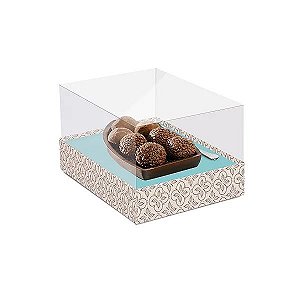 CAIXA BARCA MEIO OVO 13,5X13X7 UND