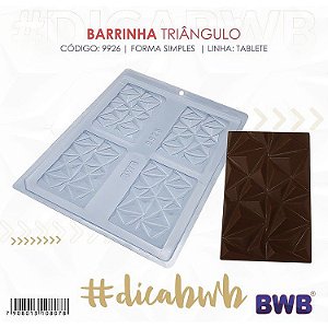FORMA SIMPLES BARRINHA TRIANGULO R.9926 - 4 CAVIDADES