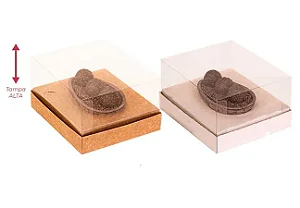 CAIXA OVO 150/250GR OFF WHITE/KRAFT 9X16X12 UNID C4587