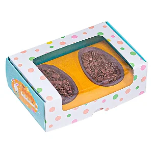 CAIXA PRACTICE 2 OVOS PASCOA COLORIDA 50GR 4X11,5X8 C/5 - C4729