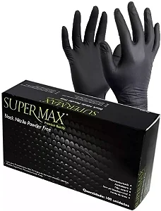 LUVA NITRILICA PRETA G SEM PO