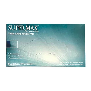 LUVA NITRILICA WHITE P S/PO C/100 UND