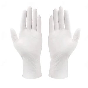 LUVA NITRILICA WHITE M S/PO C/100 UND