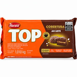 BARRA DE CHOCOLATE AO LEITE 1,010 KG TOP COBERTURA