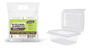 POTE RETANGULAR 250ML TAMPA ARTICULADA C/24 UND