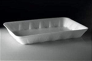 BANDEJA ISOPOR CF/BDJ-067 BRANCA C/5 - 36x26x4,5