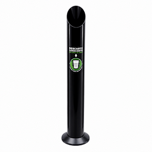 LIXEIRA ECO COPO AGUA COR PRETA - REF 340267-02