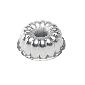 FORMA TORTA SUICA DECORADA 18X7,5CM (18cm BOCA) ALUMINIO