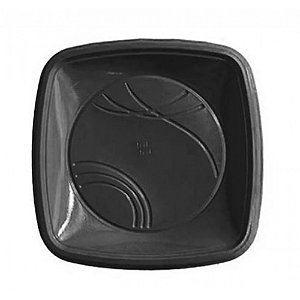 PRATO 21 QUADRADO PRETO C/10