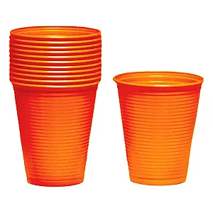 COPO 200ML BIODEGRADAVEL LARANJA C/50