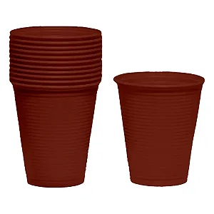 COPO 200ML BIODEGRADAVEL MARROM C/50