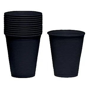 COPO 200ML BIODEGRADAVEL PRETO C/50