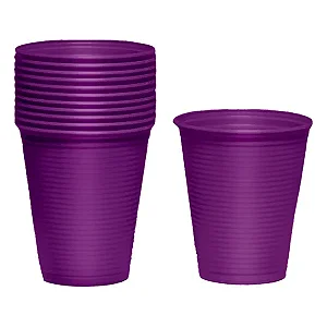 COPO 200ML BIODEGRADAVEL ROXO C/50