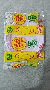 PRATO 15CM BIODEGRADAVEL REDONDO RASO LILAS CANDY C/10