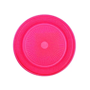 PRATO 15CM BIODEGRADAVEL REDONDO RASO PINK C/10