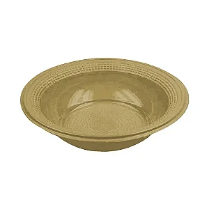 PRATO 15CM BIODEGRADAVEL REDONDO FUNDO DOURADO C/10