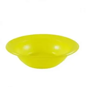 PRATO 15CM BIODEGRADAVEL REDONDO FUNDO AMARELO C/10