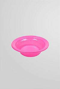 PRATO 15CM BIODEGRADAVEL REDONDO FUNDO ROSA C/10