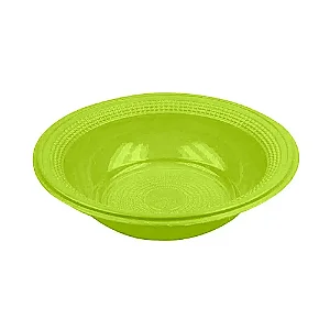 PRATO 15CM BIODEGRADAVEL REDONDO FUNDO VERDE C/10