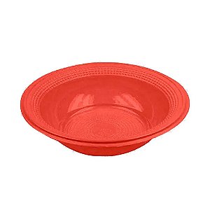 PRATO 15CM BIODEGRADAVEL REDONDO FUNDO VERMELHO C/10