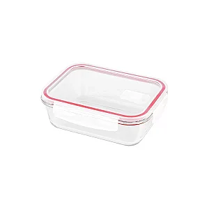 POTE HERMETICO VIDRO 640ML TP PLASTICA