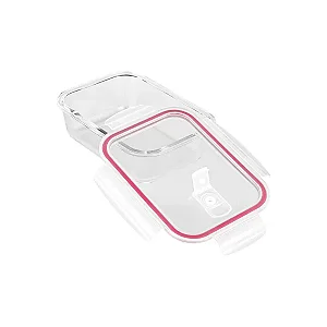 POTE HERMETICO VIDRO 370ML TP PLASTICA