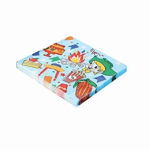 GUARDANAPO ESTAMPADO FESTA JUNINA 32CM C/10